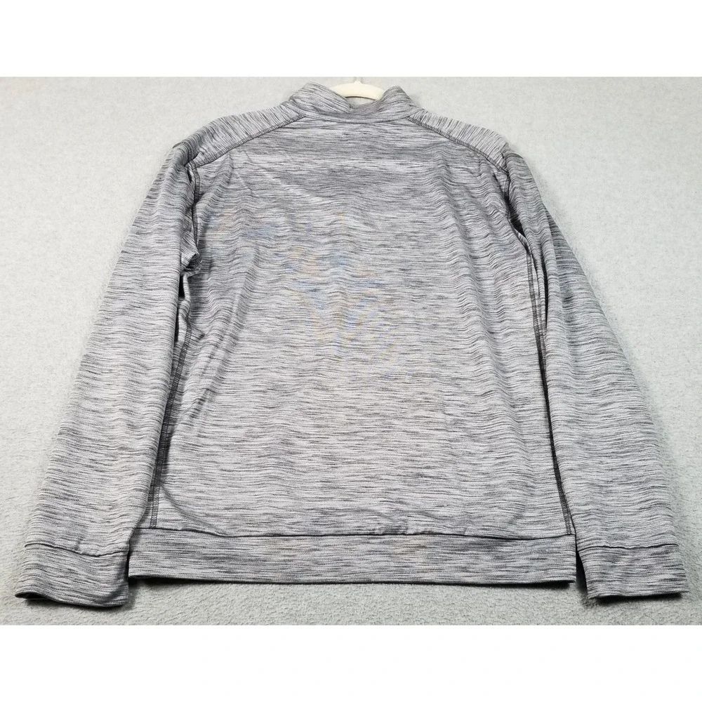 Roundtree & Yorke 1/4 Zip Jacket Mens M Medium Gray Space Dye Performance Jacket